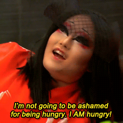 dragracegifs:  sheâ€™s hungry all the time, and i love that about kim chi! 