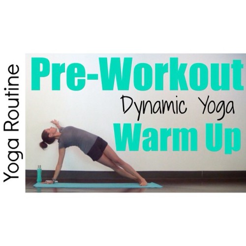 sarahbethyoga:The 8 minute Pre-Workout Dynamic Yoga Warm Up is now live on my channel www.youtube.co