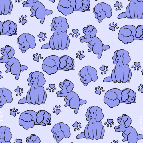 awney:makkachin patterns! some of them are spaced kinda weird since i use firealpaca and had to plac
