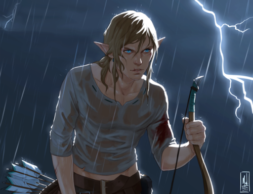 merwild: Link, the survivor. I like to think that Link’s journey wasn’t always badass fights and adventure. It was also waking up in a dangerous world with no memory of his past, no armor or weapons, no food, and his sole determination to keep going. 