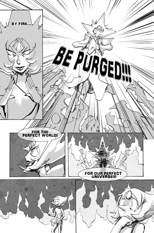 mimicteixeira:  Another commission comic work, this time showing the past of pearl as main escort of white diamond, we still have to see what white diamond will be like commissions are open! if you’re interested click here to check the info and send