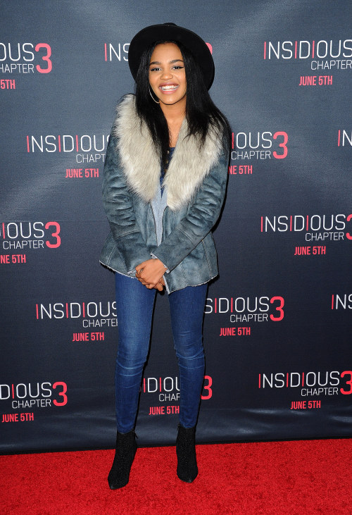 China Anne McClain attends the premiere of Focus Features’ “Insidious: Chapter 3” 