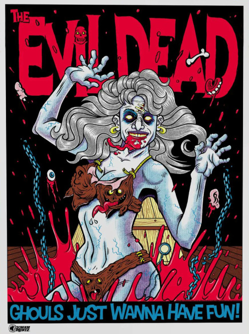 Ghouls just wanna have fun with Creepy Company’s The Evil Dead screen print. Designed by Matt Dursto