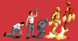 thehappysorceress:  Evolution of Iron Man