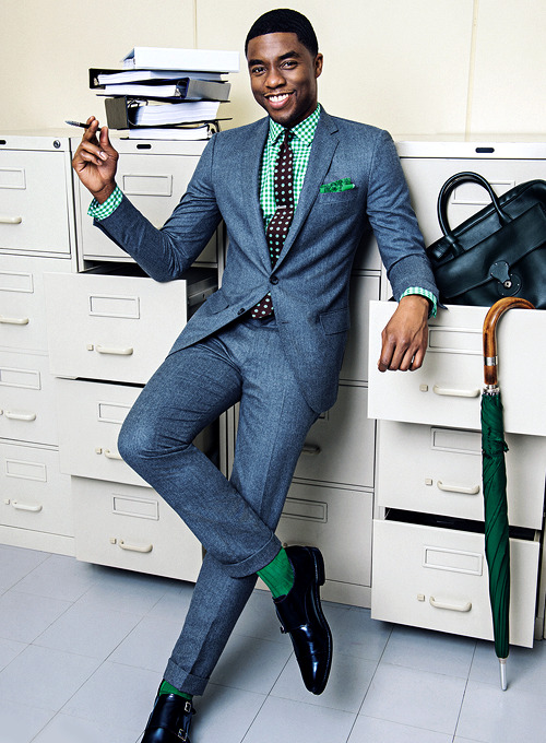 kal-el:  Chadwick Boseman photographed by Sebastian Kim for GQ magazine 