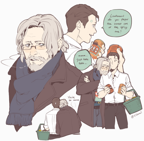 oekaki-chan: I’m thirsty for domestic AU and megane Hank in general