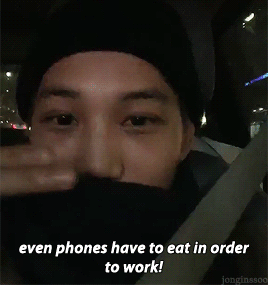 181204 - Zkdlin Instalive //even Phones Have To Eat In Order To Work!