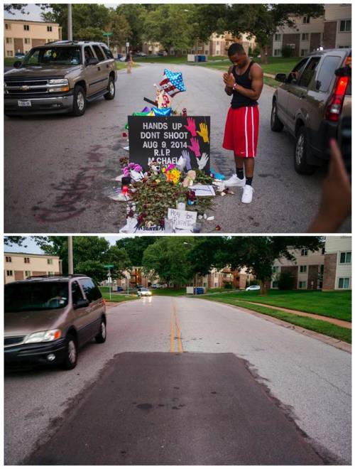 the-gasoline-station:  Ferguson: One Year LaterAdrees Latif revisits the sites where he documented the social unrest in the months following the fatal shooting of Michael Brown one year ago.Pictures: Adrees Latif / ReutersSource: NBC News