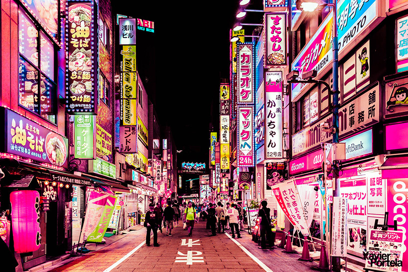 duckcity:  archatlas:    Tokyo’s Pink Glow   Xavier Portela takes us on a visual