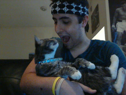 caseyanthonyofficial:My cat has stripes now