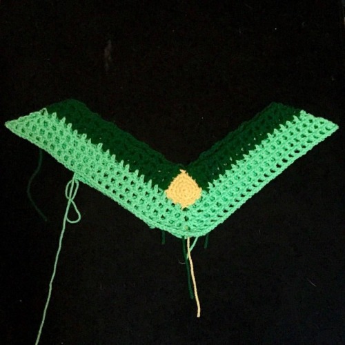 New project! Commissions are open~ #crochet #wip #stevenuniverse #peridot #poncho www.instag