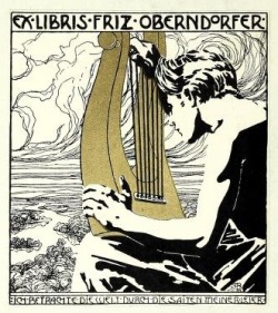 the-two-germanys:  Ex-Libris. Fritz Oberndorfer.