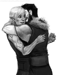 zwierzodudle:  wanted to draw some awkward hugs 