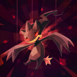 nadiezda:  My contribution for a pokedex art jam I got Banette, which happens to be one of my fav pokemon!