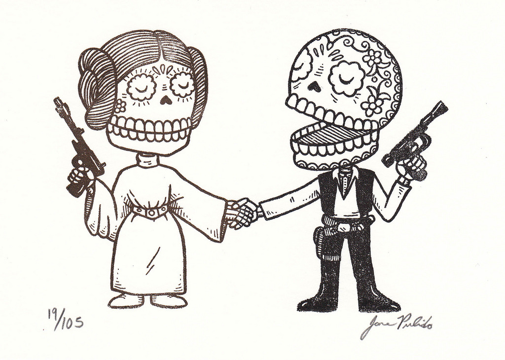 alwaysstarwars:  Wonderful Star Wars calaveras by Jose Pulido in honor of Dia de