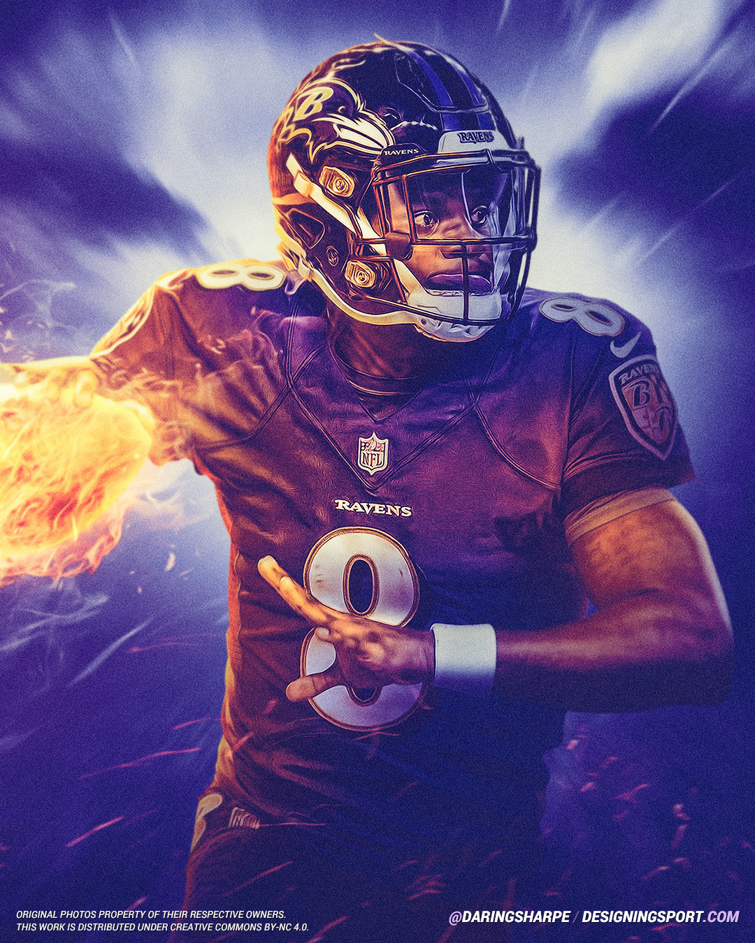 The Raven - Lamar Jackson - Vault - Paintings & Prints, Sports