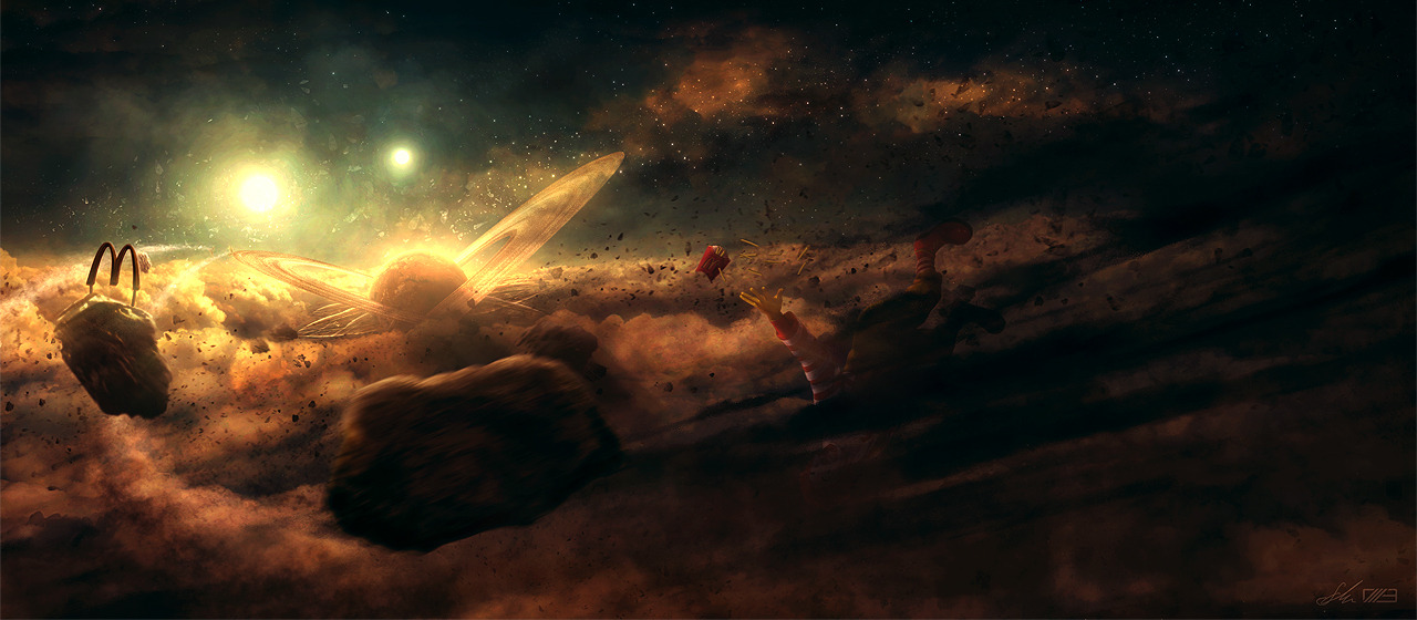 thecyberwolf:  Space Art by Erik Schumacher Deviant Art - Website 