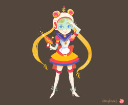 abbydraws:retro inspired sailor scouts -