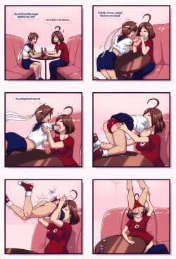 goddess-of-gluttony:  Probably my favorite comic by Nitro-Titan.  I just absolutely adore the swallow process in this one, not only because of how helpless Sakura is, but also because of all the sweat involved!https://aryion.com/g4/view/204169