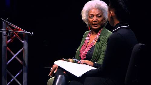 science-officer-spock:Nichelle Nichols and Janelle Monáe “There is little doubt that Nichelle Nichol