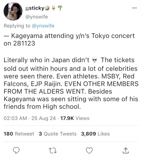 Idol! Reader X Kageyama, T .