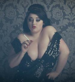 Plussizeshowcase:  Ruby Rebelle - “The Flame Fatale” Model, Burlesque Performer,