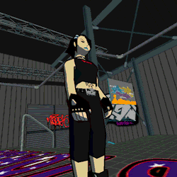 segacity:  Selecting Cube, from ‘Jet Set Radio’ on the Dreamcast.   