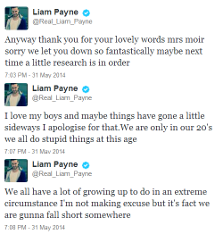 harrystylesdaily:  Liam apologizes on behalf