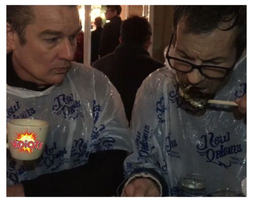 Pic of the Day: @jamesmarstersof & @markdevineof enjoying the New Orleans cuisine… & 