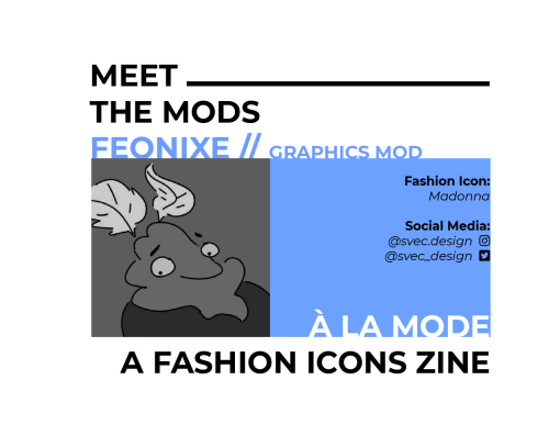 FEONIXE (SHE/HER)  / 24 / CANADA / FASHION ICON - MADONNA-I&rsquo;m a graphic designer that