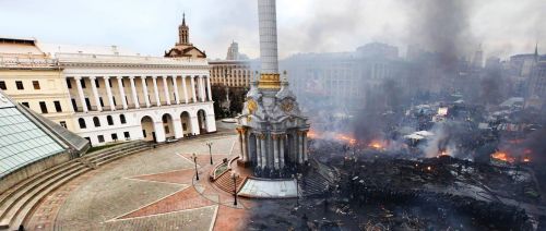 even-the-tiny-seed-knew:  Before & After: Kiev’s Independence Square - Ukraine 