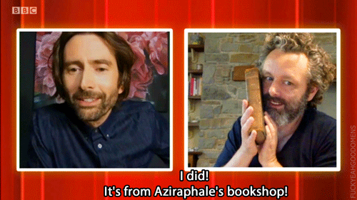 Michael Sheen And David Tennant On The One Show Playing A Guessing Game About Objects They Got From Sets.
