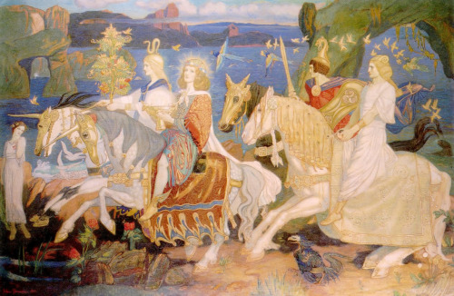John Duncan (1866-1945), &lsquo;The Riders of the Sidhe&rsquo;, 1911&ldquo;John Duncan&rsquo;s The R