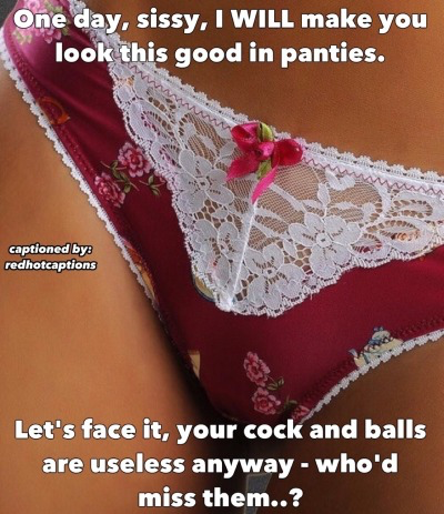 pantiesforlife:misstresstabbi: are you a sissy tired of fake accounts stringing you along and insulting your intelligence with fake pictures from the Internet? Send me msg, and I will begin your training, I will NOT demand tribute, I do NOT expect it.
