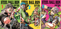 highdio:  Complete Steel Ball Run bunko covers. 