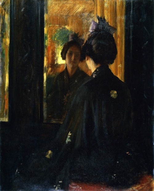 William Merritt Chase The Mirror