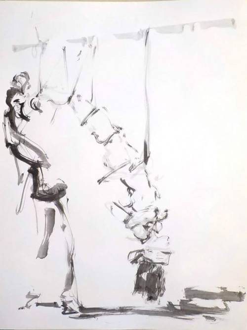 shibartiste: At Place des Cordes for Pierre Estable’s drawing class, with Alexia, drawings by 