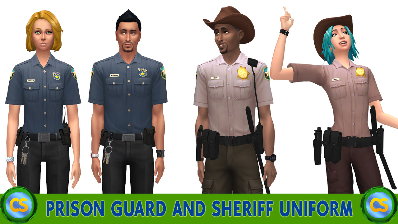 use the sims 4 get to work prison jumpsuit