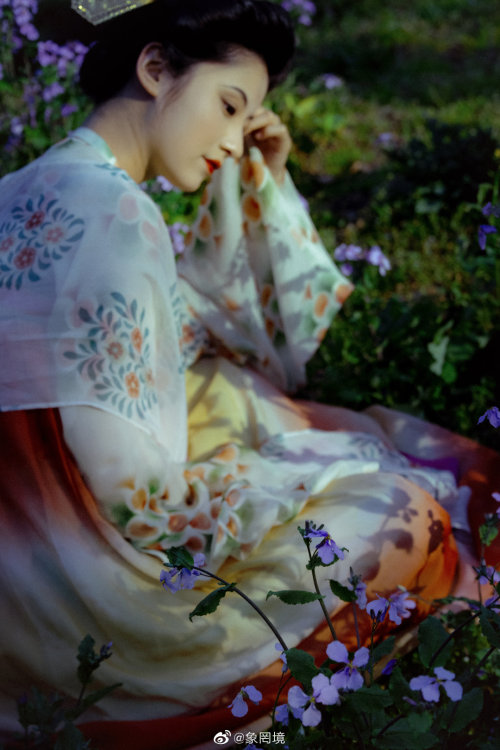 [Hanfu · 漢服]China Tang Dynasty Chinese Traditional Clothing Hanfu PhotoshootsLate Tang Women&