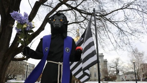 The New Hampshire Satanic Temple Was Allowed To Put Up A Christmas Display Outside Of The Statehouse