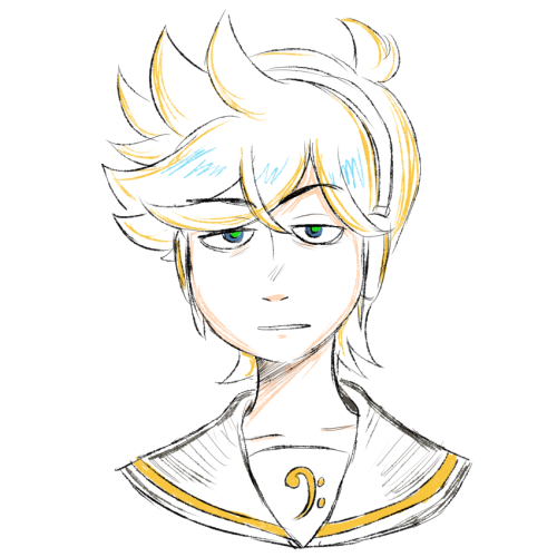 eona-art:  a bunch of Act 1 Len (and others) twitter doodles 