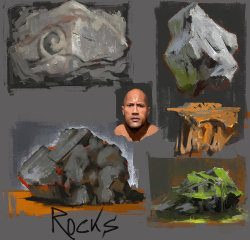 drawingden: Rock studies by crazypalette