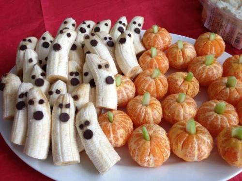 420ghost: metalicmonocrome: autumnblossoms: HEALTHY HALLOWEEN SNACKS!!!! These make me so happy!!! B
