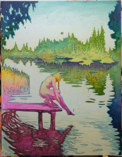 Danilo Stankovic (Swedish, b. 1981, Kalmar, Sweden, based Malmö) - Irrljus, 2016  Paintings: Oil, Fl