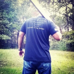 inspire-2-inspire:  My new “Violence is the Answer” shirt from Refactortactical.   &ldquo;A man once told me… The most important thing every man should know, is what he would die for.&rdquo;  In my case, what would I live for? My family.   #refactortactic