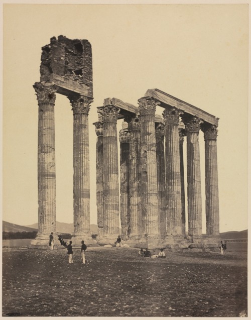 cma-photography-department: Temple of Jupiter Olympius, James Robertson, c. 1853, Cleveland Museum o