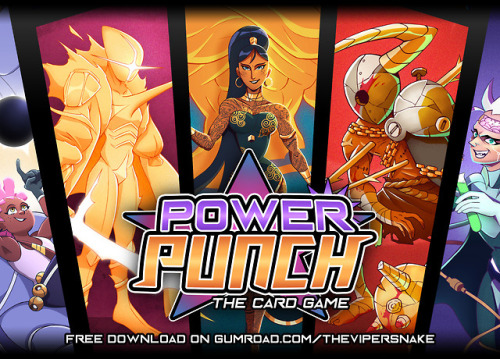 My card game POWER PUNCH is available !Click here to download it for FREE !Power Punch is a 2 player