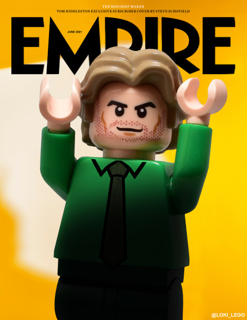 This month’s exclusive Tom Hiddleston Empire Magazine subscriber cover recreated in LEGO