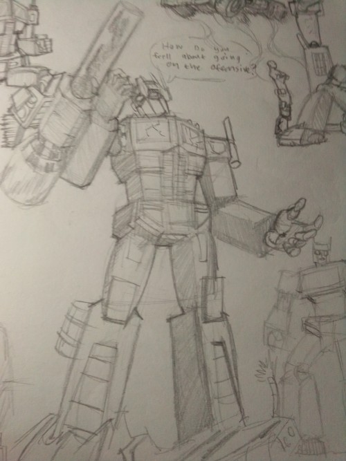 Some Optimus Prime Sketches!
