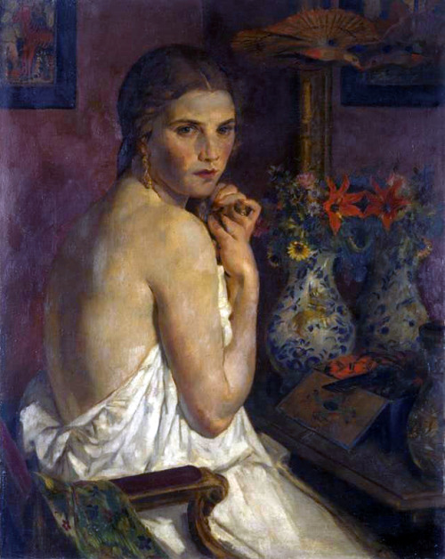 bellsofsaintclements:“Před zrcadlem (Česající se žena) / In front of a mirror (C